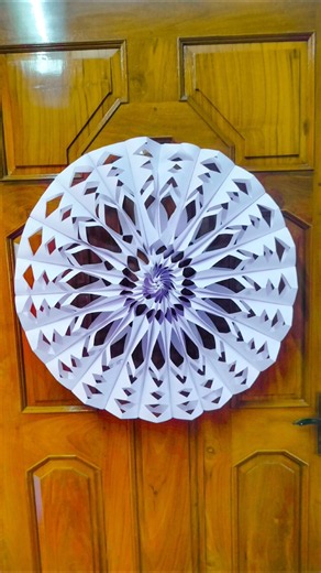 How to create 3D paper snowflakes for decoration 🌼❄️#youtubeshorts #youtubevideo #ytshorts #diy