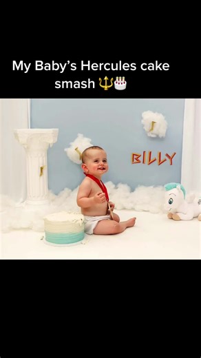 Baby Hercules Cake Smash: Adorable 1st Birthday Celebration