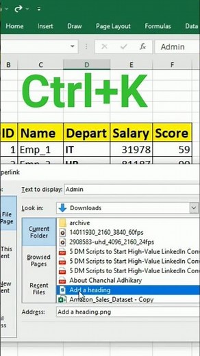 Excel Hyperlink Shortcuts You Didn't Know Existed # excel tricks