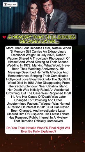 Robert Wagner’s New Tribute To Natalie Wood Reopens Old Questions... 🤠 #shorts