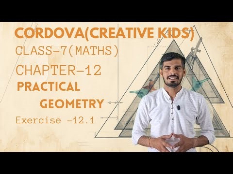 Class 7 Cordova Math | Chapter 12: Practical Geometry | Exercise 12.1 | Full Solutions