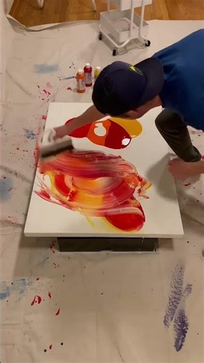 Abstract Painting Week 2: Acrylic Modern Art on Canvas