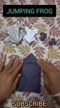 ​🐸 Can your paper frog do this? DIY Jumping Frog Tutorial