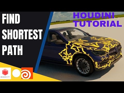 Houdini Tutorial: Find Shortest Path, RedShift Render in PDG