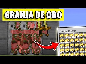 La MEJOR GRANJA DE ORO en Minecraft BEDROCK 26.0