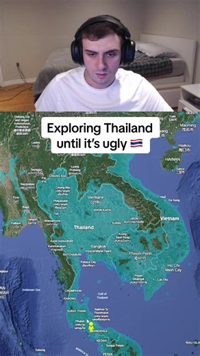Exploring Thailand until it’s ugly 🇹🇭 #travel #exploring #googleearth #thailand