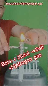 Reaction Base with metal/Liberation of hydrogen gas/Pop test/ Class 10 science experiment
