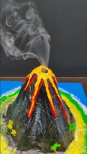 How To Make Volcano Model|| Volcano Working Model #sciencproject #science #eazytronic #volcano #diy