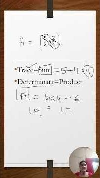 Eigen values using trace and determinant