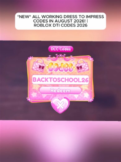 *NEW* ALL WORKING DRESS TO IMPRESS CODES IN AUGUST 2026! | ROBLOX DTI CODES 2026 Part 2 #roblox #robloxgames #newcodes #robloxcodes #blox
