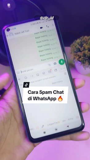 Cara Spam Chat di WhatsApp