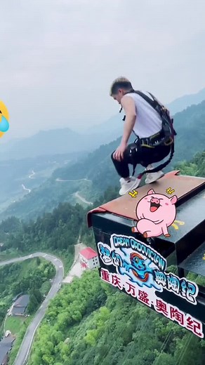 Cliff Jumping Adventure in Scenic Mountains