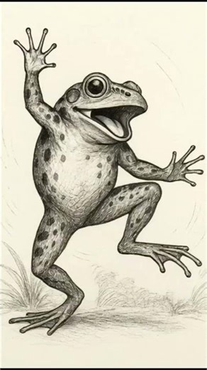 Kung Fu Frog Training 🐸🥋 | Amazing Sketch #shorts