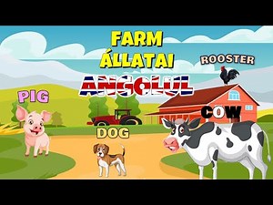 A farm állatai angolul #gyerekeknek #tanulás angolul #állatok angolul #englishlearning #magyar