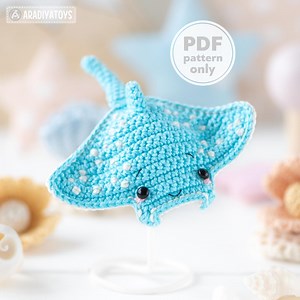 Manta Ray Crochet Pattern Stingray Amigurumi Tutorial by Aradiyatoys Mini Kingdom Crochet Stingray DIY File Handmade PDF Amigurumi Pattern - Etsy Australia
