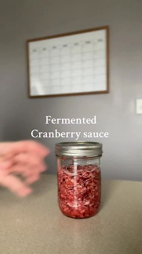 Fermented cranberry sauce 🍊🦃 . 2 cups of cranberries Juice and zest from one orange 1/4-1/2 cup RAW honey - pulse until blended to your liking, leave in a cool dark place for up to 2 days (5max) burping daily. Once ready, refrigerate (good for 3-6 months refrigerated, 12 months frozen) Let me know how you like it 🤭 . . #homestead #homemade #cranberry #thanksgiving #homesteading #ferment #gutfriendly #guthealth #healthy | Homestead on the Rise