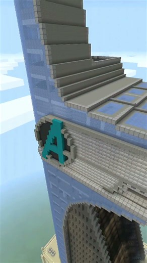 Avengers Tower In Minecraft #shorts #marvel #minecraft #avengers #viral #trendingshorts