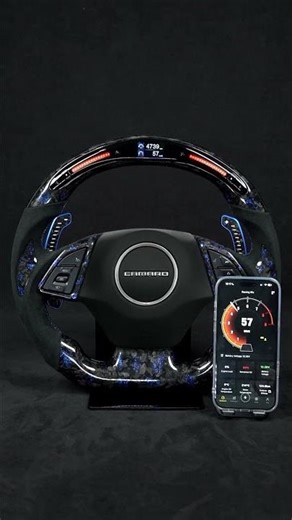 Galaxy Pro LED steering wheel + TDD Magnetic LED paddles — every shift hits harder.⚡️
