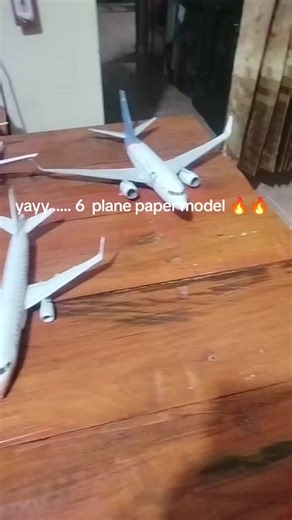 6 collection plane paper model