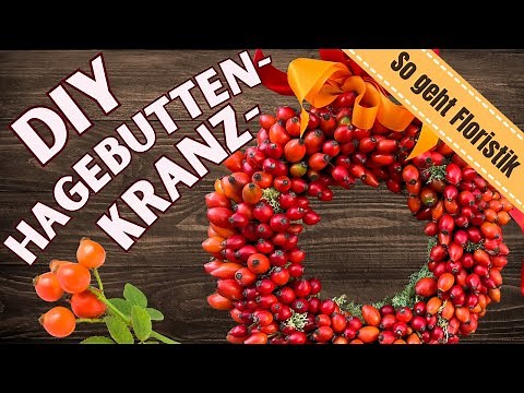 DIY Elegant Rosehip Wreath in Autumn Colors | How to Make It Yourself (Instructions)