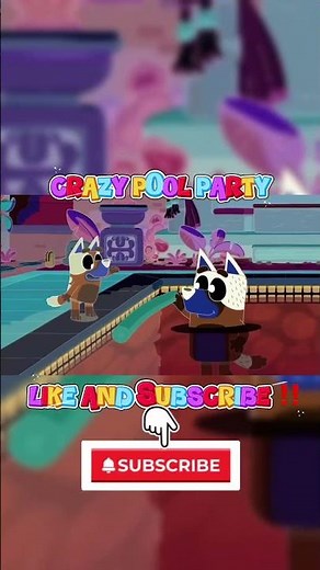 Bluey - Crazy Pool Party #bluey #gamavision #effect