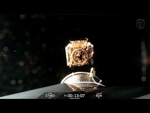 SpaceX deploys COSMO-Skymed satellite in amazing view from space