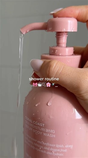 Shower routine 🛁🫧🎀 #aesthetic #showerroutine #asmrsounds #lifestyle #saltair #routines