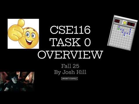 CSE116 Task 0 Overview Fall25