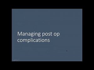 Postoperative complications and Management in Thoracic surgery