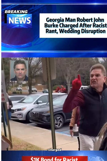 Georgia Man Robert John Burke Charged After Racist Rant, Wedding Disruption#securityguard#racialdiscriminatio #arresteddevelopment
