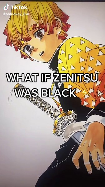 Black Zenitsu Lightning Breathing Art | Demonslayer Drawing