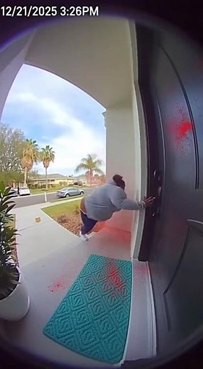 FATAL MISTAKE! 🍩 Thief Eating Donut Gets BLASTED by Crimson Powder Bomb! (Watch Her Fall!) 💥