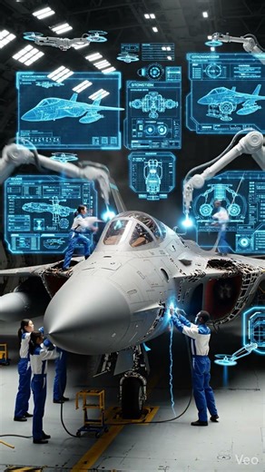 Fighter Jet Assembly Like You've Never Seen #manufacturing #process