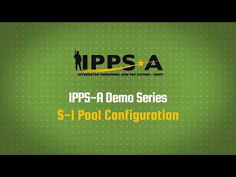 IPPS-A Demo Series: S-1 Pool Configuration