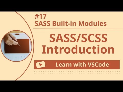 [Learn with VSCode] SASS/SCSS for Beginners #17 SASS Built-in Modules