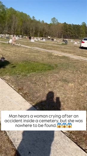 Scary_Encounter5 on Instagram: "A strange incident took place inside a cemetery… A Man named Mark heard the sound of a woman crying after an accident. Following the cries, he walked towards a crashed car inside the cemetery. When he looked closer, there was no one in or around the vehicle. Strangely, the car was badly damaged—even though it had only crashed through a simple wire fence. If there was no one inside, then where was the crying coming from? What do you think about it? 🤔 Could it be a