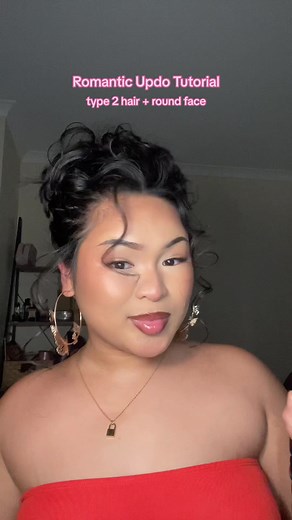 Cute Updo Hairstyles for Round Faces - Festive Hair Ideas