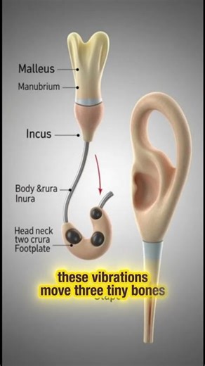 How We Hear Sound Inside the Human Ear 3D Anato #facts#shorts