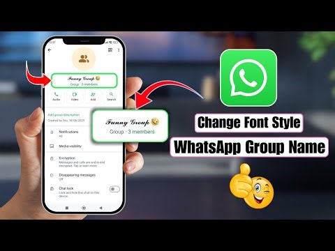How to Change Font Style in WhatsApp Group Name | Stylish WhatsApp Group Name Fonts Tutorial