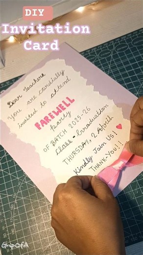 5 MINTUE / FAREWELL CARD DIY 🎓