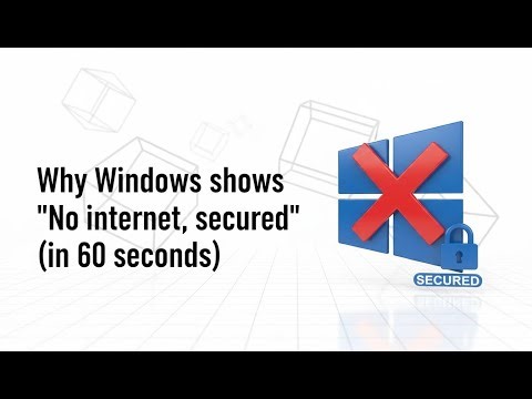 Why Windows shows "No internet, secured" (in 60 seconds)