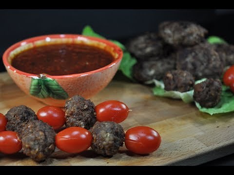 Κεφτεδάκια τηγανιτά της μαμάς με σάλτσα ντομάτας αφράτα ζουμερά CuzinaGias Κουζίνα Τζίαςmeatballs