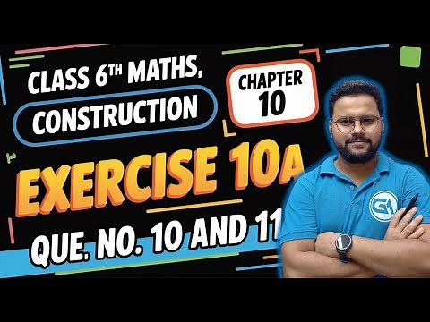 Class 6 RS Aggarwal Ch 10 Construction | Exercise 10A Q10 & Q11 | Easy Step-by-Step Solution