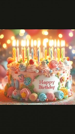 46K views · 104 reactions | Happy Birthday Cake with Wishes 療 #happybirthday #birthday #birthdaywishes #birthdaycake #birthdayparty | Cakes Desserts World | Facebook