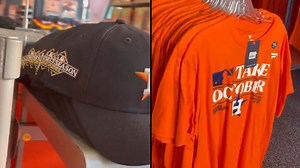 Calling all Astros fans! New postseason merch is stocked at team store in Minute Maid
