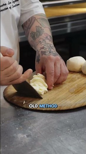 Old School Method of Cutting Mozzarella for Pizza