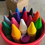 Lebze Toddler Crayons, 24 Colors Non Toxic Crayons for Kids Ages 3+, Easy to Hold Jumbo Crayon for Kids, Safe for Babies and Children Flower Monaco