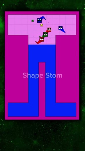 🚨WHO WINS? Square Race!🟥🟨🟩🟦#satisfying#squarerace