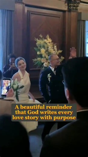 Bride Entrance with Father Full of Joy | God’s Perfect Wedding Moment #shorts