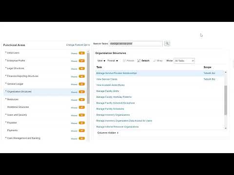 Oracle Fusion-Shared Service Provider Relationship